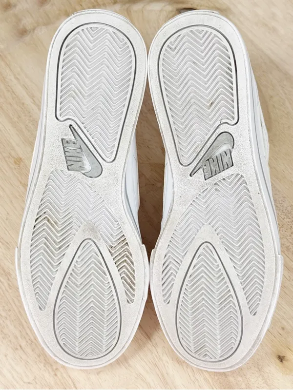 Nike Sweet Classic Perforated Leather Low Top Sneakers White Pink 7.5 354496-110 - Image 8