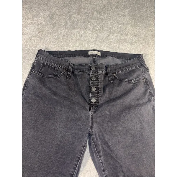 madewell 9in high rise skinny 36 Tall Button‎ Fly Fray - Image 4