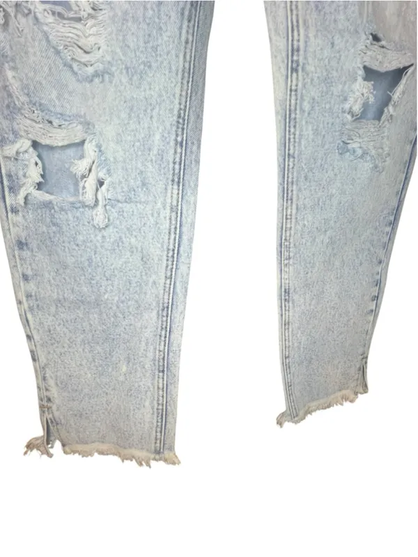 NWT KanCan Light Wash Distressed High Rise Ankle Skinny Denim Jeans - Image 3