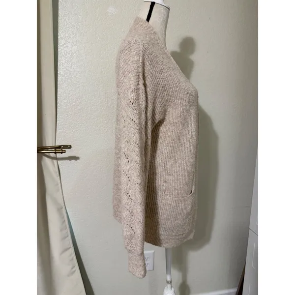 Alexis‎ Taylor New York Open Front Cardigan Sweater, Size Large - Image 3
