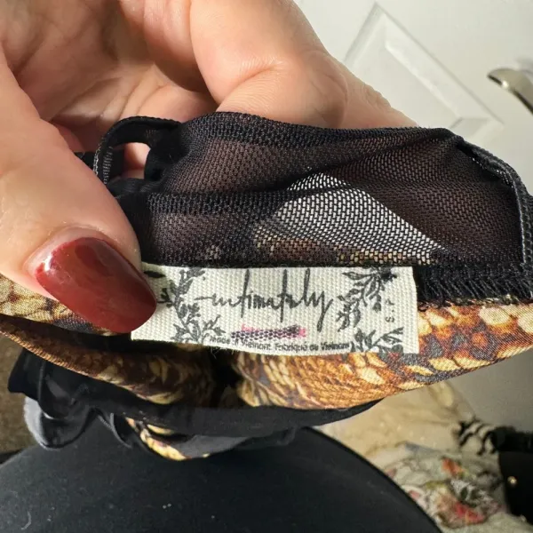 FREE PEOPLE NWOT Snakeskin‎ Mesh Thong Bodysuit Size Small - Image 5