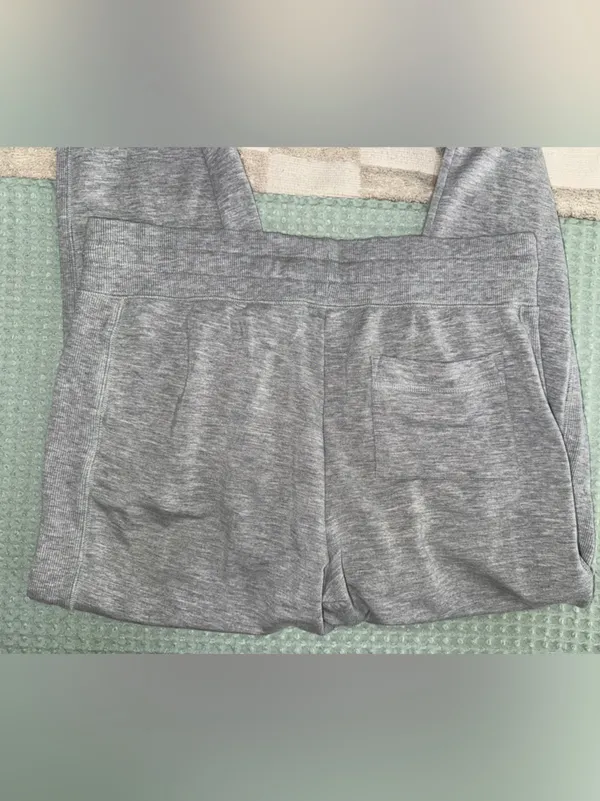 Lauren Ralph Lauren Gray Knit Jogger Pants Womens Size M Drawstring Tapered - Image 5