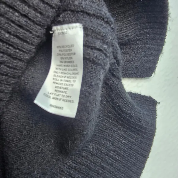 Caslon NWT Nordstrom Womens XXL Black Crewneck Raglan Sleeve‎ Knit Sweater - Image 4