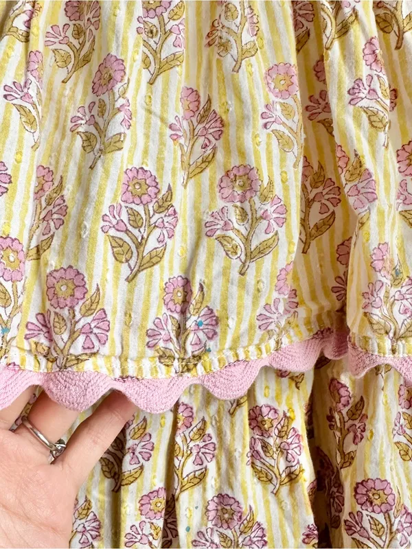 SAYLOR Pink Lemonade Teodora Floral Tiered Maxi Dress with Ruffle Shoulder - Image 8