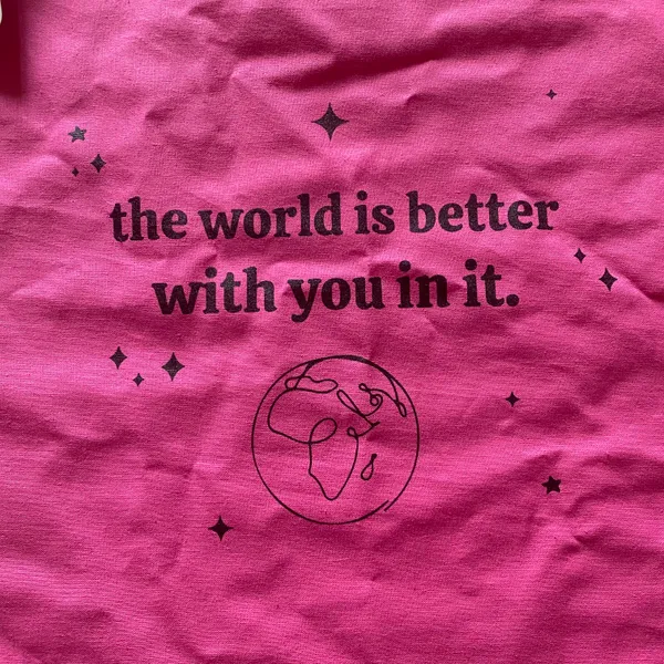 ‼️The World Is Better With You In It Graphic Tote‼️ - Image 2