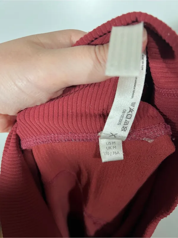 Free People Movement Take A Hike Harem Pants Cargo Pockets Brick Red Size Medium - Image 8