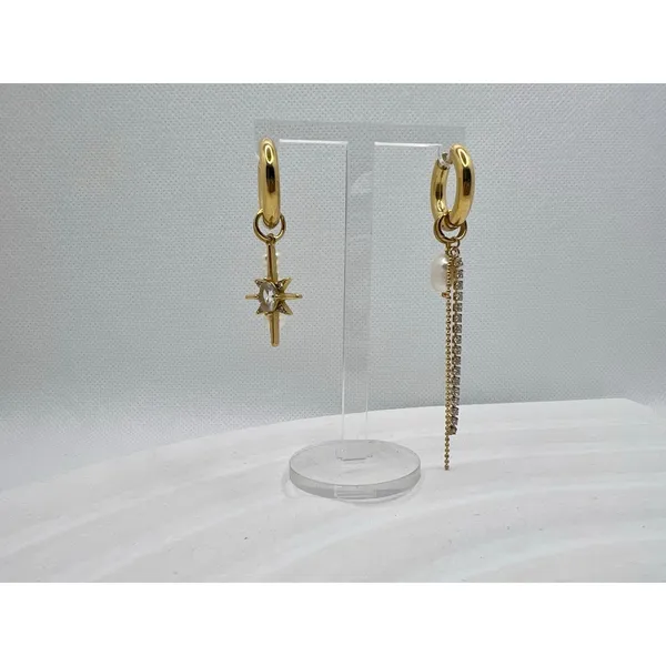316L Stainless Steel‎ Freshwater Pearl StarDrop Earrings - Image 5