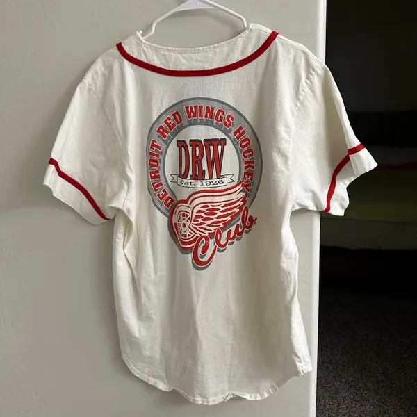 Vintage Detroit Red wings cotton jersey tee - Image 4