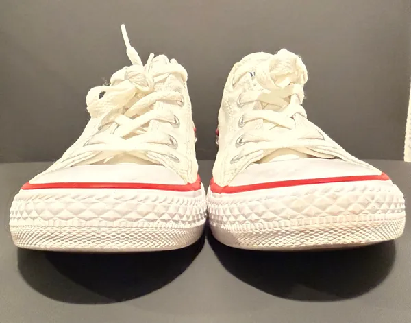 Converse All Star White Low Top Sneaker Youth Size 3/Woman’s 4.5 - Image 2