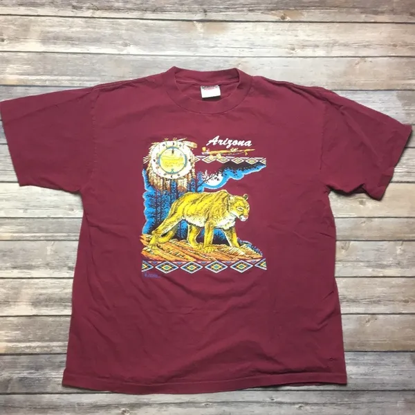 Vintage Maroon Arizona Tourist Tee - Image 3