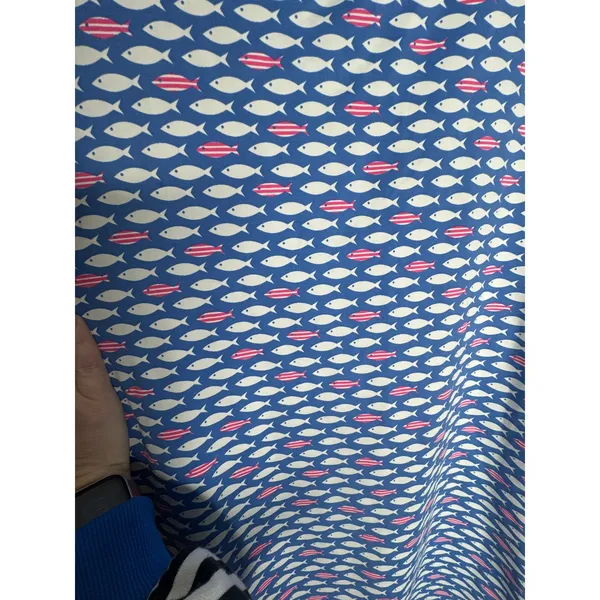Sailor Sailor‎ Lucille Fish Print Dress Size M Blue White Pink Fish Nautical - Image 4