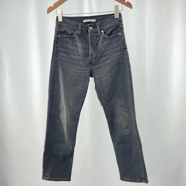 Levi's Wedgie Straight Fit Woman's Jeans in‎ Break A Leg Black Size 26 - Image 3