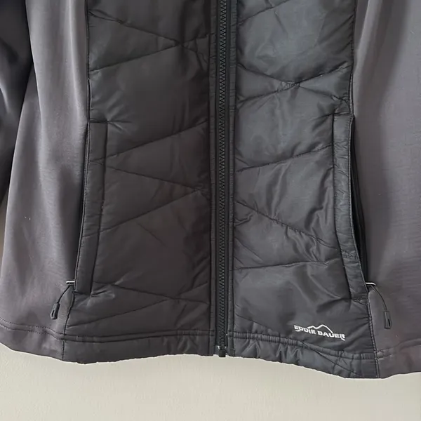 Eddie Bauer Women’s Premium Goose‎ Down Jacket Full Zip Black Size M - Image 3