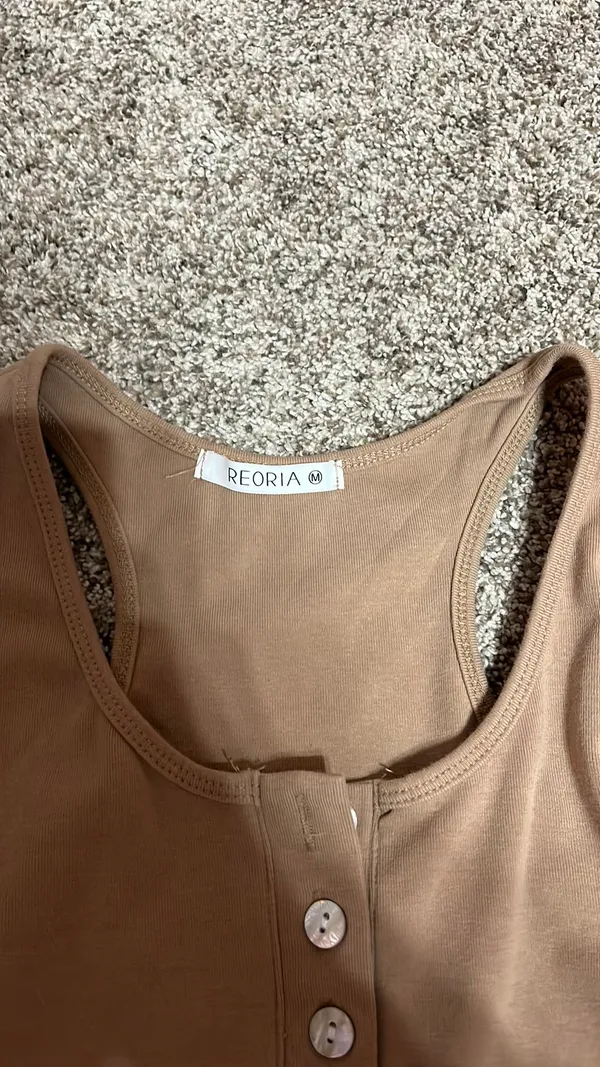 Cute Reoria Bodysuit Brown Size M - Image 2
