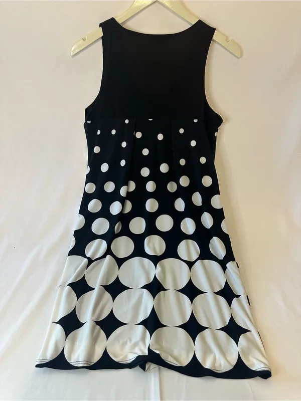 Vibe USA Women’s Size Medium Vintage Black And White Polkadot Dress - Image 2