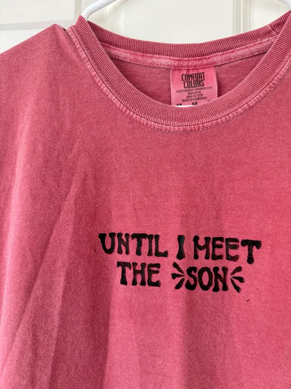 Comfort Colors Hand-printed Christian Tee - Image 2