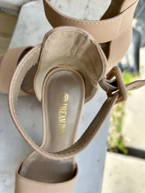 Dream Pairs Heels Chunky Platform Open Toe - Image 5