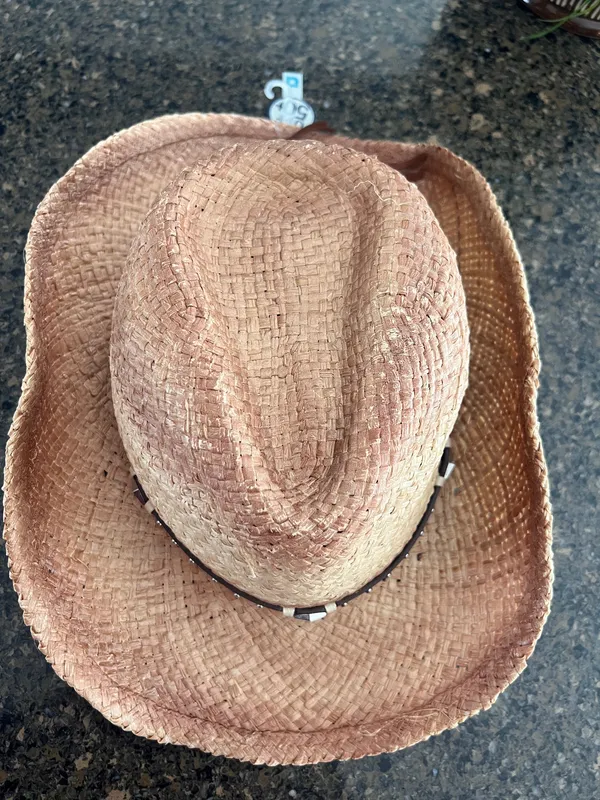 New w/tag Tidal Tom Straw Cowboy Hat, M/L - Image 3