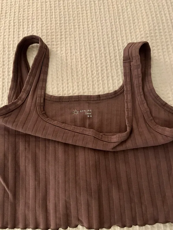 Aerie OFFLINE Brown Tank and Skirt Set - Image 5