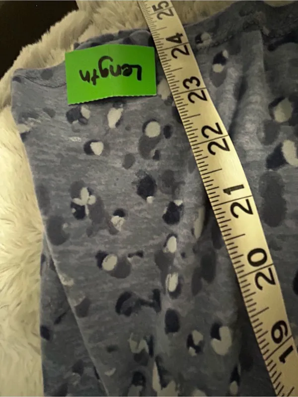 Lucky Brand 2 piece Blue Short-Sleeve Button Front Shortie Pajama set - Image 4