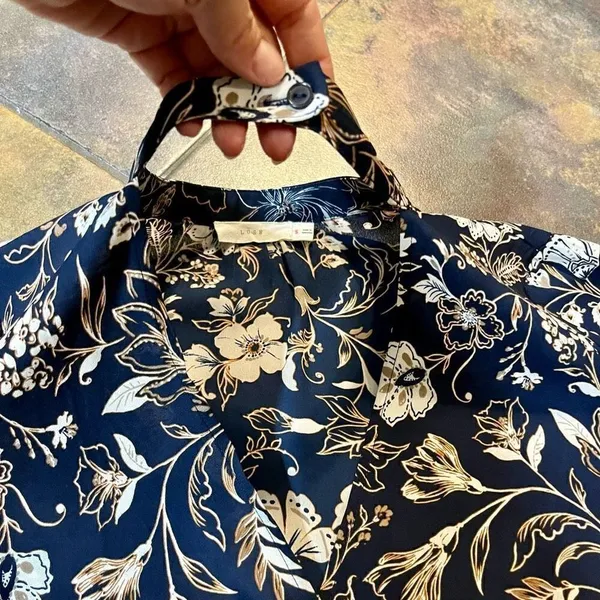 Lush Women’s Small Floral Blouse with Chocker - Image 4