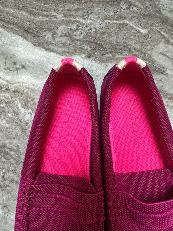 Rothy’s The Driver Loafers in Raspberry - Image 3