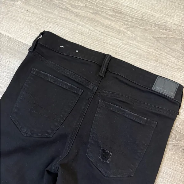 •American Eagle• Black Distressed Jegging Jeans - Image 4
