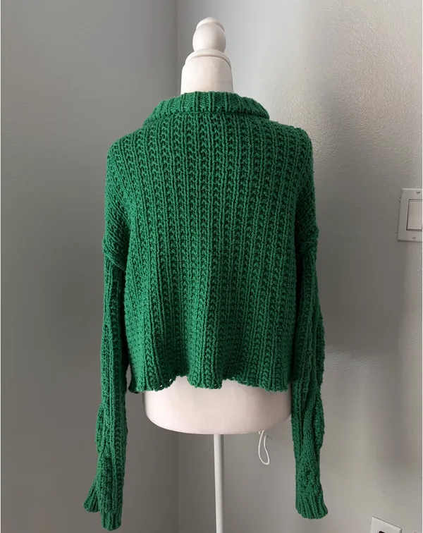 Free People cutting edge cable cropped sweater - Image 2