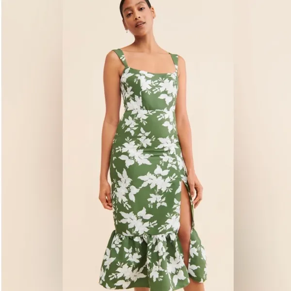 Sachin & Babi Laura Dress Green Midi Size‎ 6 - Image 2