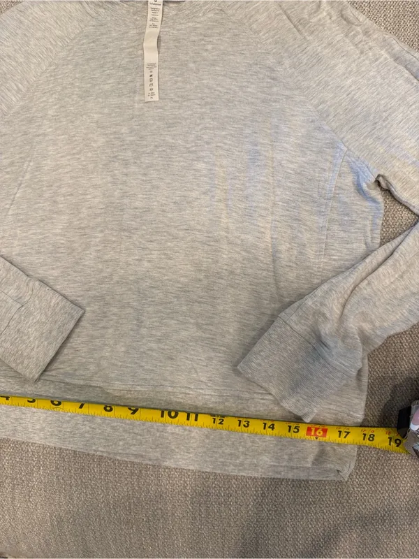 Lululemon Warm Down Crew Heathered Core Ultra Light Grey - Image 10