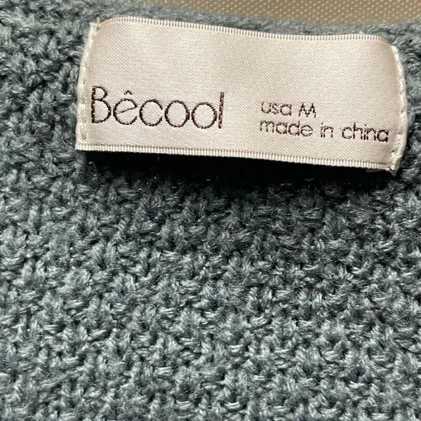 Be Cool size M hooded cardigan seafoam green. - Image 2