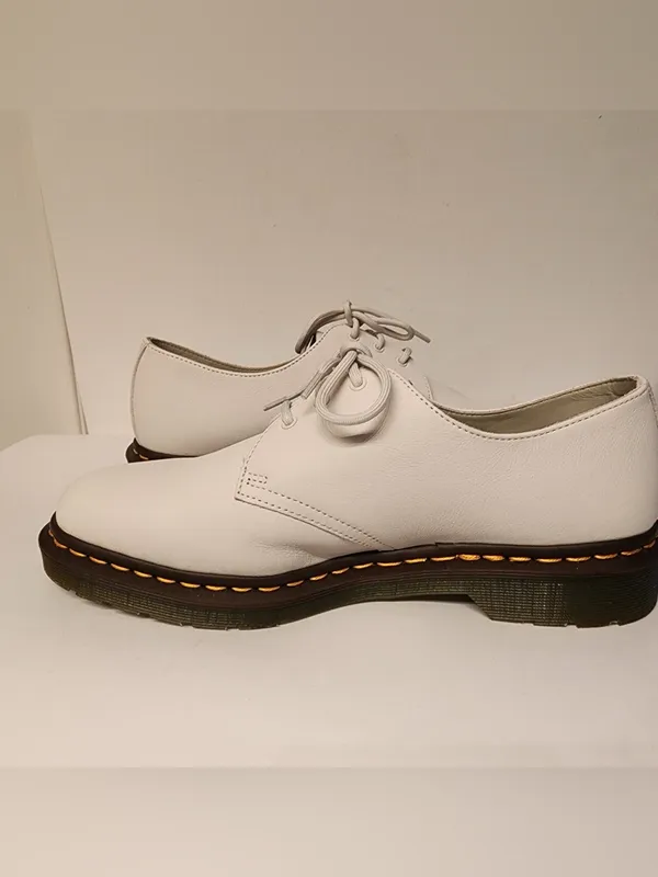 Dr. Martens Dr. Martens Iced Dove White Leather 1461 Women's Oxford Shoes Sz 11 - Image 13