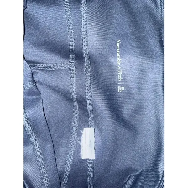Abercrombie & Fitch High Rise Steel Blue XL Leggings Full Length #764 - Image 3