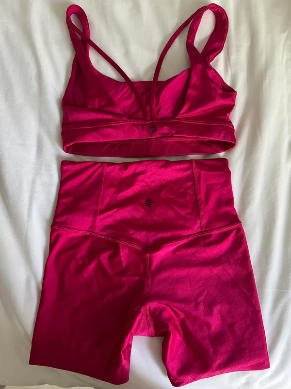 Athleta Metallic Pink Set - Image 3