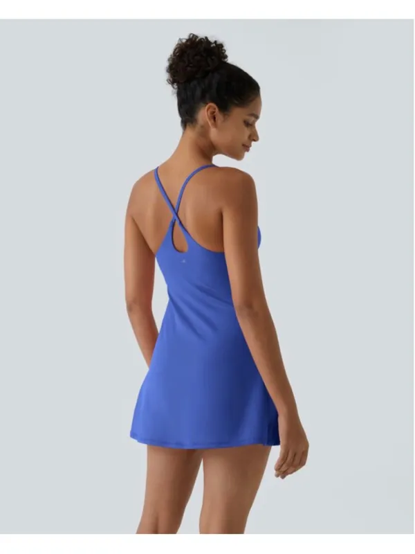Size XS Halara SoftlyZero Plush Backless Active Dress-Easy Peezy Edition - Image 2