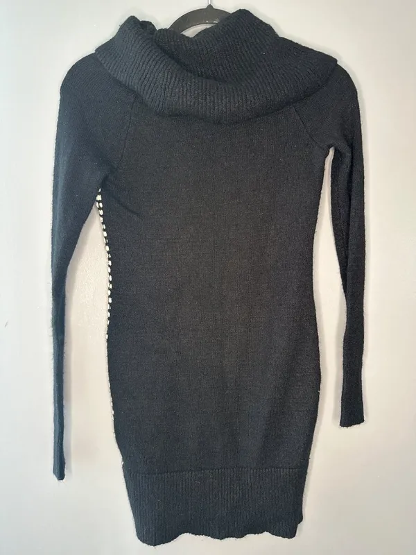 Candie's Sweater Dress Women's Small Knit Mini Fall Y2K Coquette Preppy Fairy - Image 3