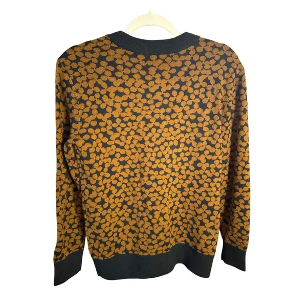 Daily Ritual Ultra-Soft Jacquard Crewneck Pullover Sweater Brown & Black‎ - Image 2