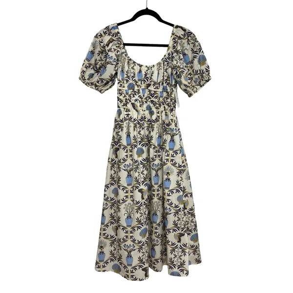NEW Everyone Loves The Weekend Cotton Positano Dress in Shell Print - Size S - Image 4