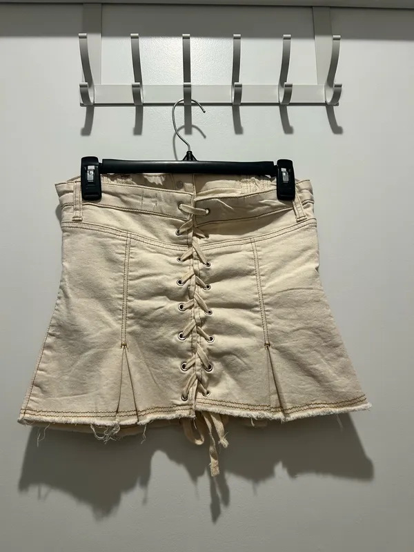 Pleated Jean Corset Top - Image 2