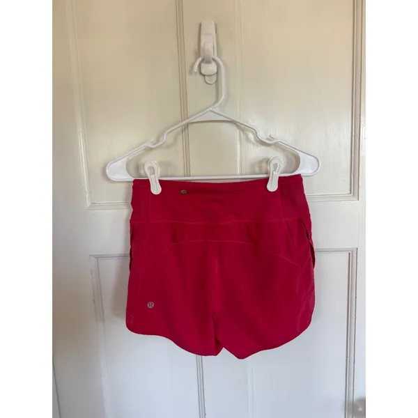 Lululemon bright pink running shorts Size 4 - Image 7