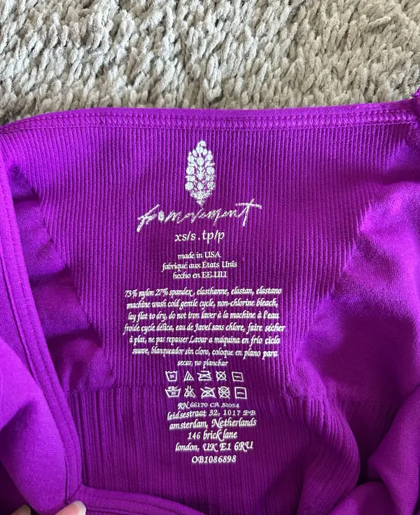 Free People Good Karma Bra Square Neck M/L - Image 3