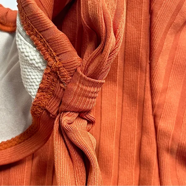 Flawed NWT One-Piece Swimsuit Orange‎ Kona Sol sz medium 8-10 bathing suit - Image 4