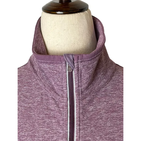 Lululemon Run Stay Warm Half Zip Women 8 Purple Heathered Pullover Athleisure‎ - Image 5