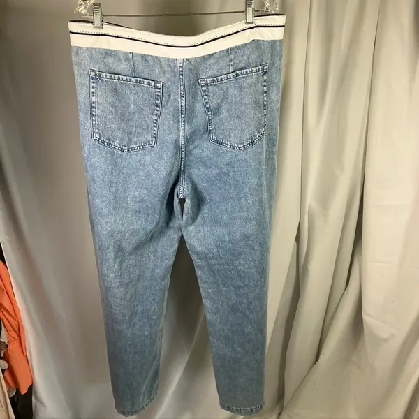 Aeropostale Womens 14R‎ Trouser Jeans White Waistband Light Wash Denim New - Image 12