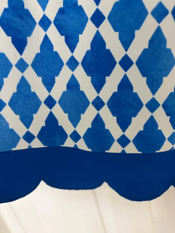 Mud Pie blue design dress with halter tie - Image 2