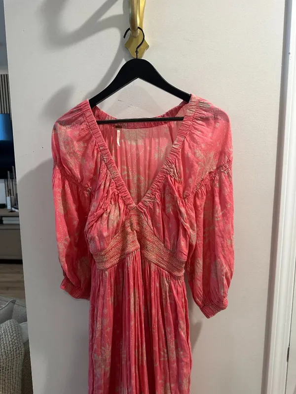FREE PEOPLE Golden Hour Maxi in Electropop Combo Size Medium - Image 6