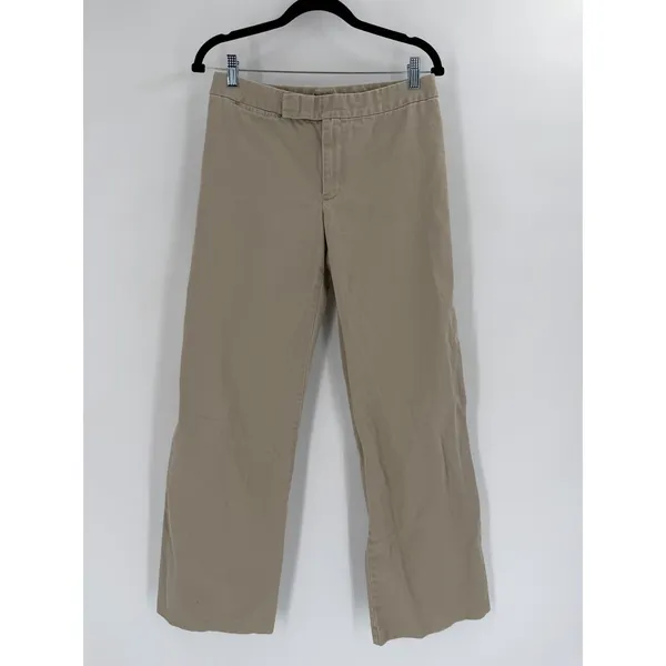 J.‎ Crew Chino Pants Womens Size 10 Tan Khaki Straight Leg Preppy Classic Style - Image 3