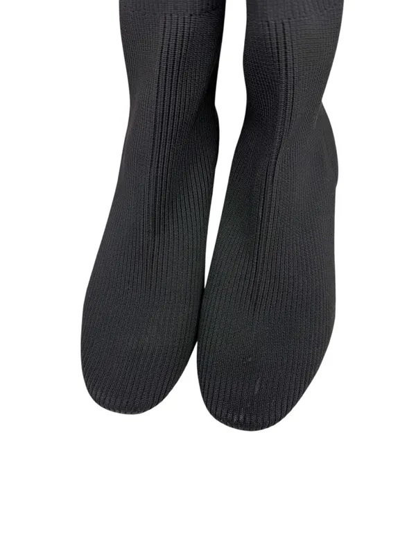 Joie Neely Black Knit Stretch Sock Booties Ankle Boots Size 10 - Image 9