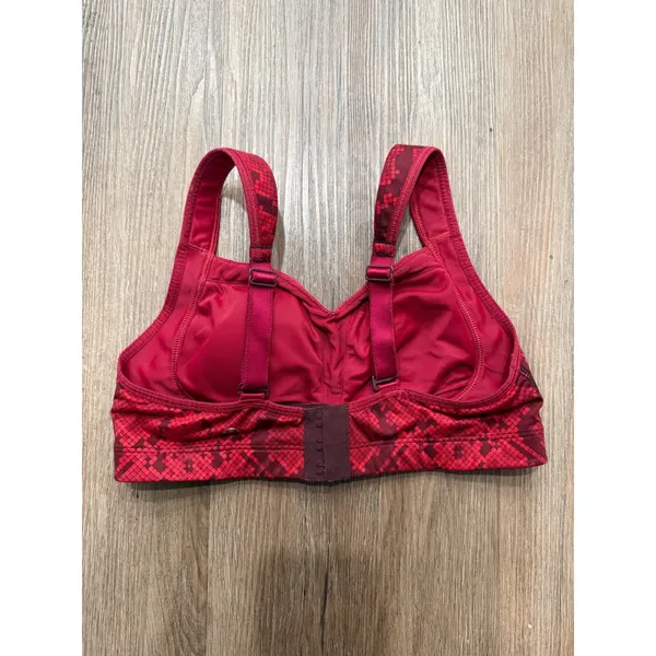 Lululemon Run Stuff Your Bra II Red Snakeskin Print High Support Sports Bra 435 - Image 3