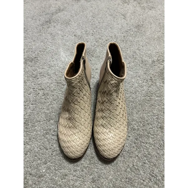 Frye Womens Carson Woven Boot Woven Size 6.5 Cream‎ - Image 2